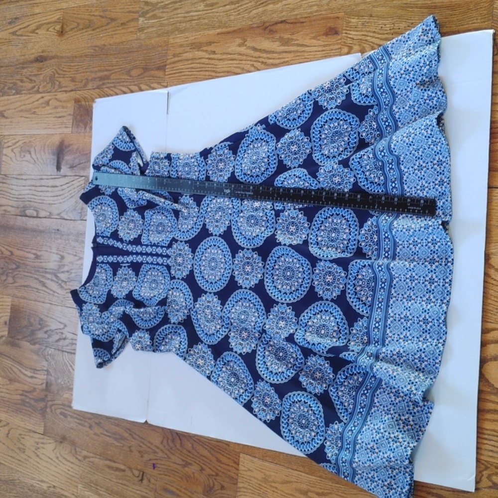 Chico's Blue Patterned  Dress